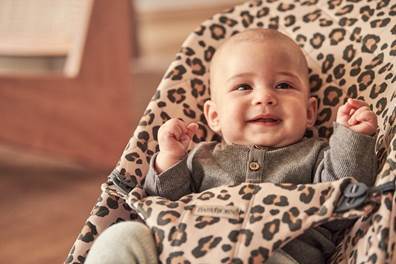 Baby Bjorn leopard print